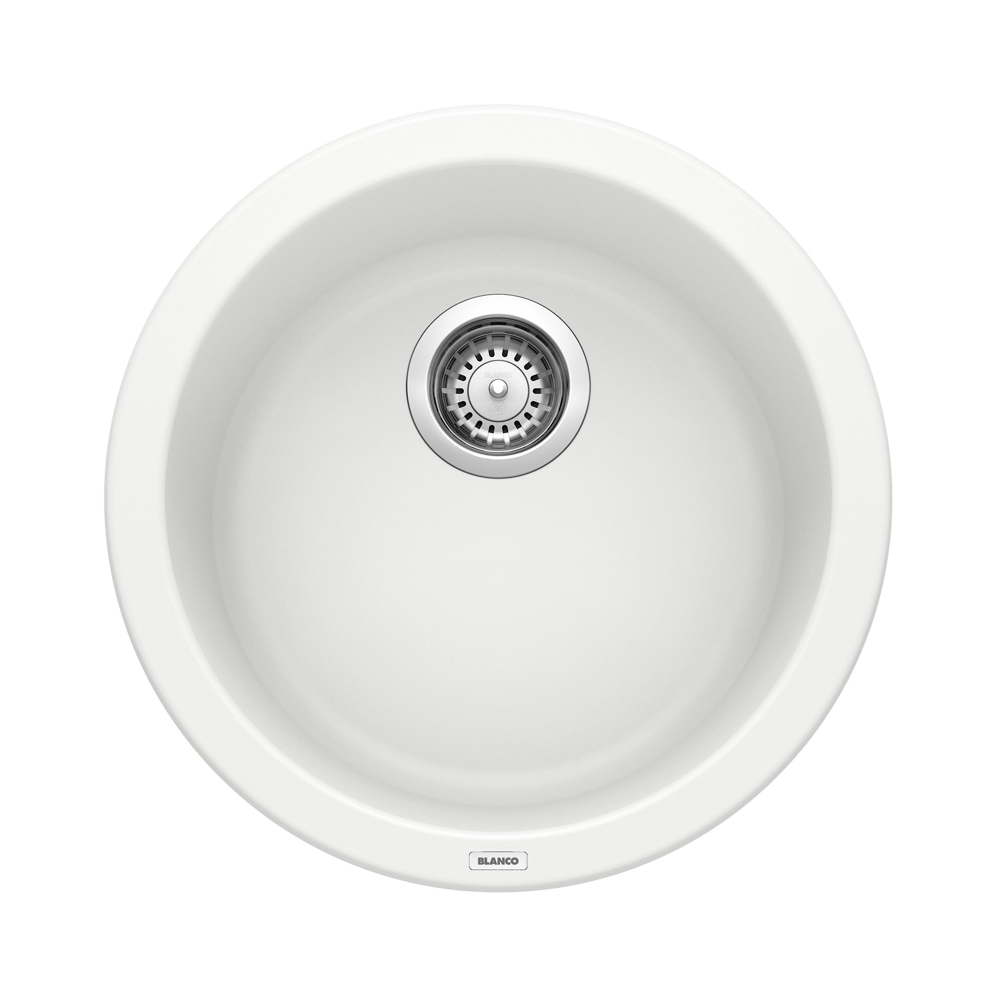 BLANCO 511631 Rondo Rondo SILGRANIT 18" Dual Mount Bar Sink - White in White