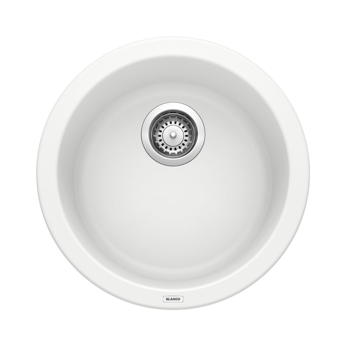 BLANCO 511631 Rondo Rondo SILGRANIT 18" Dual Mount Bar Sink - White in White