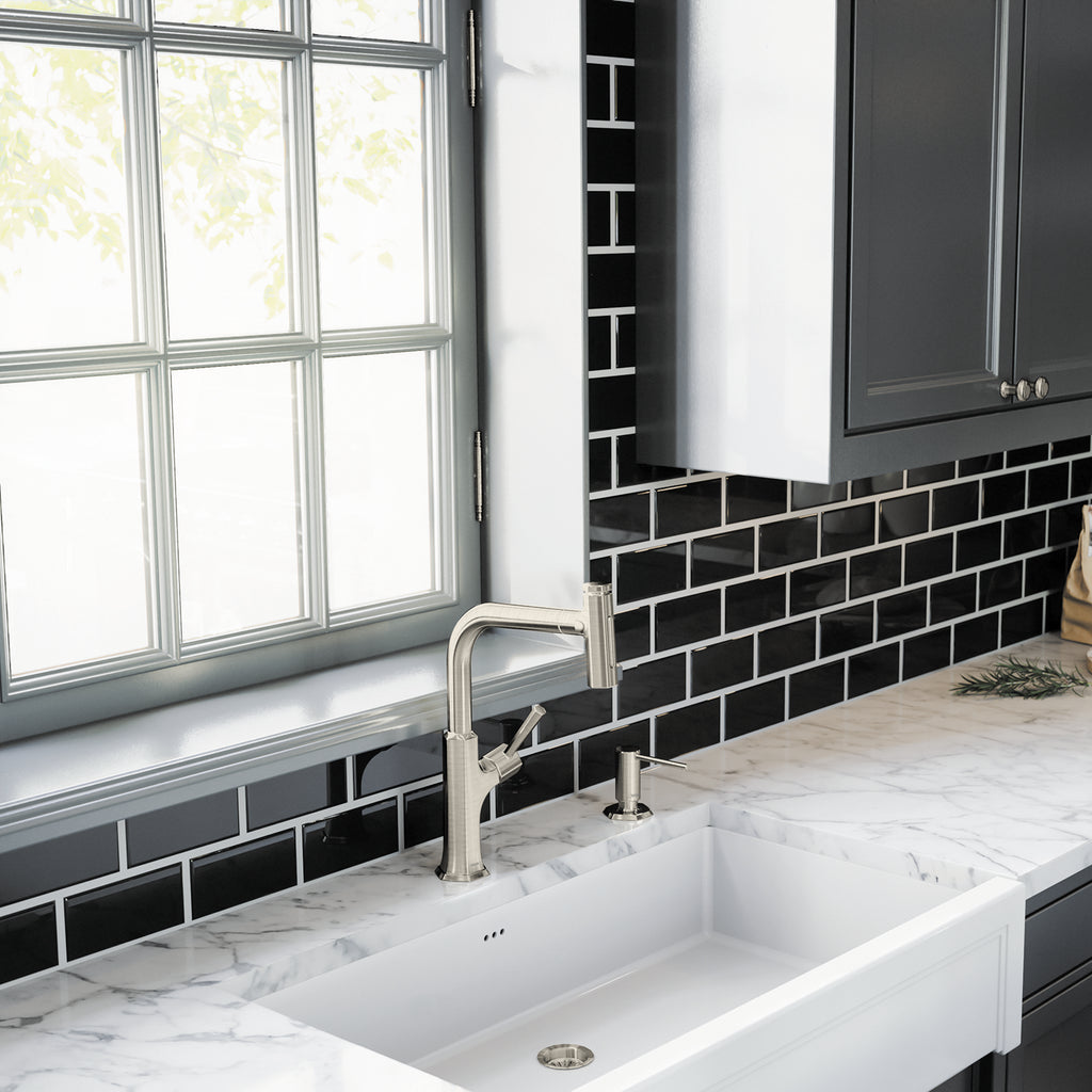 HANSGROHE 04828800 Locarno HighArc Kitchen Faucet, 2-Spray Pull-Out with sBox, 1.75 GPM - Brushed Nickel