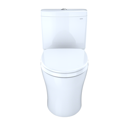 TOTO MS446124CEMGN#01 Aquia Iv Washlet+ Two-Piece Elongated Dual Flush 1.28 And 0.9 Gpf Toilet With Cefiontect - Cotton White