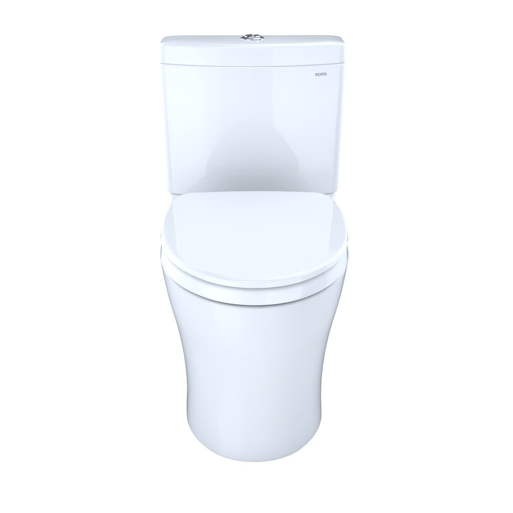 TOTO MS446124CEMFGN#01 Aquia Iv Two-Piece Elongated Dual Flush 1.28 And 0.9 Gpf Universal Height Toilet With Cefiontect - Cotton White