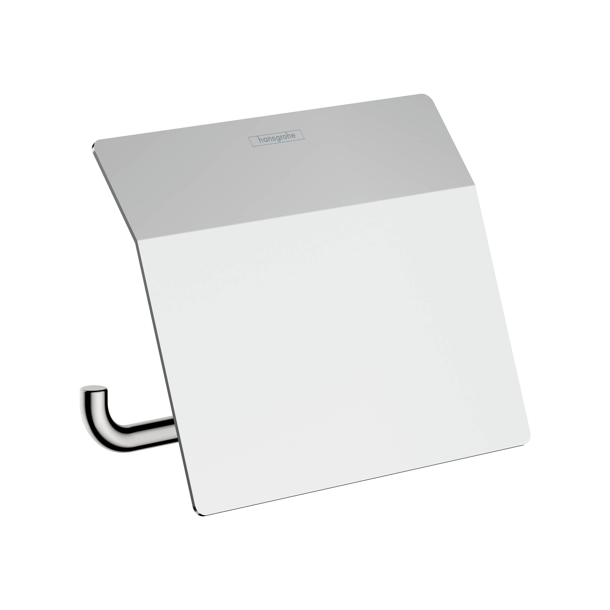 HANSGROHE 41753000 AddStoris Toilet Paper Holder with Cover - Chrome
