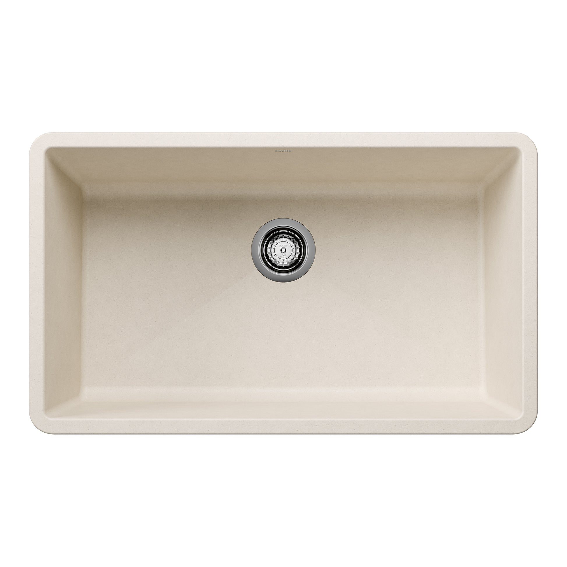 BLANCO 443084 Precis Precis SILGRANIT 32" Super Single Undermount Kitchen Sink - Soft White in Soft White