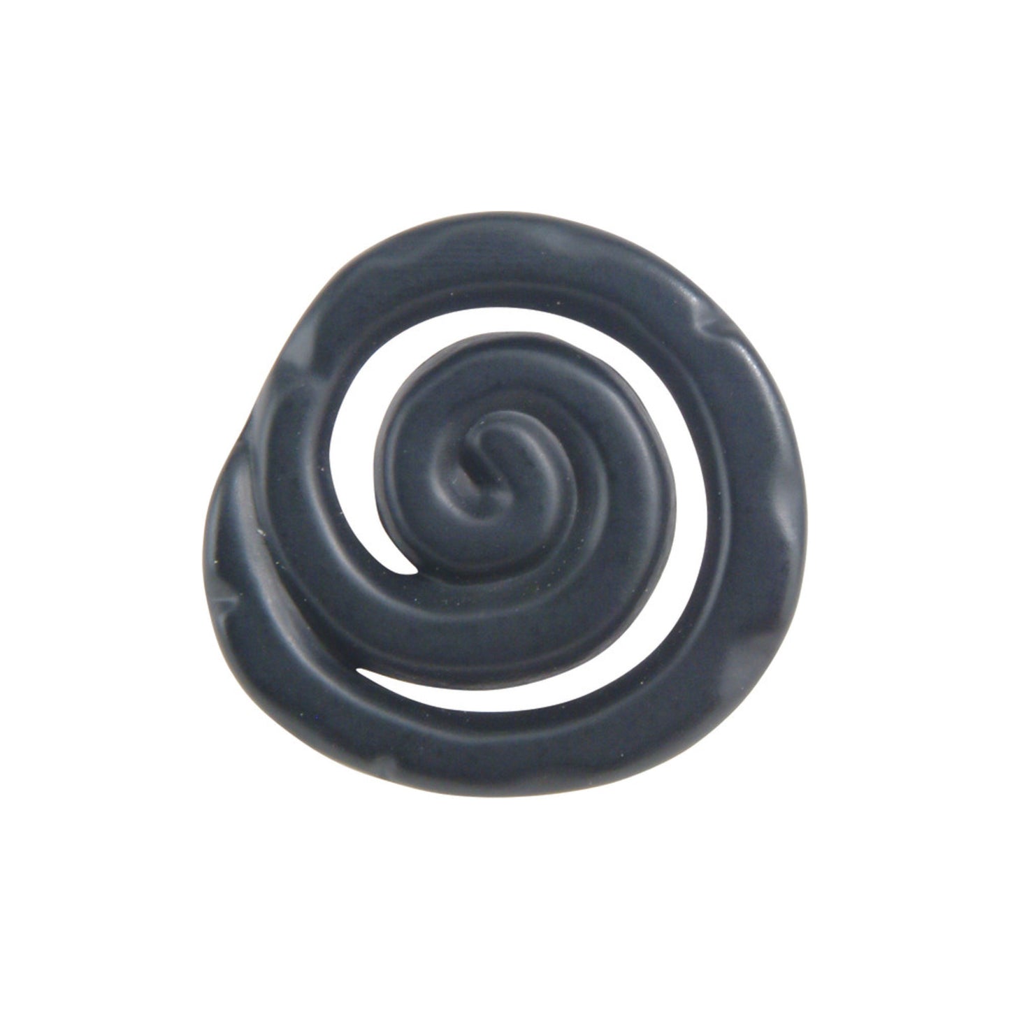 ATLAS 140-BL Scroll 1 1/2" Length Novelty Knob , Matte Black