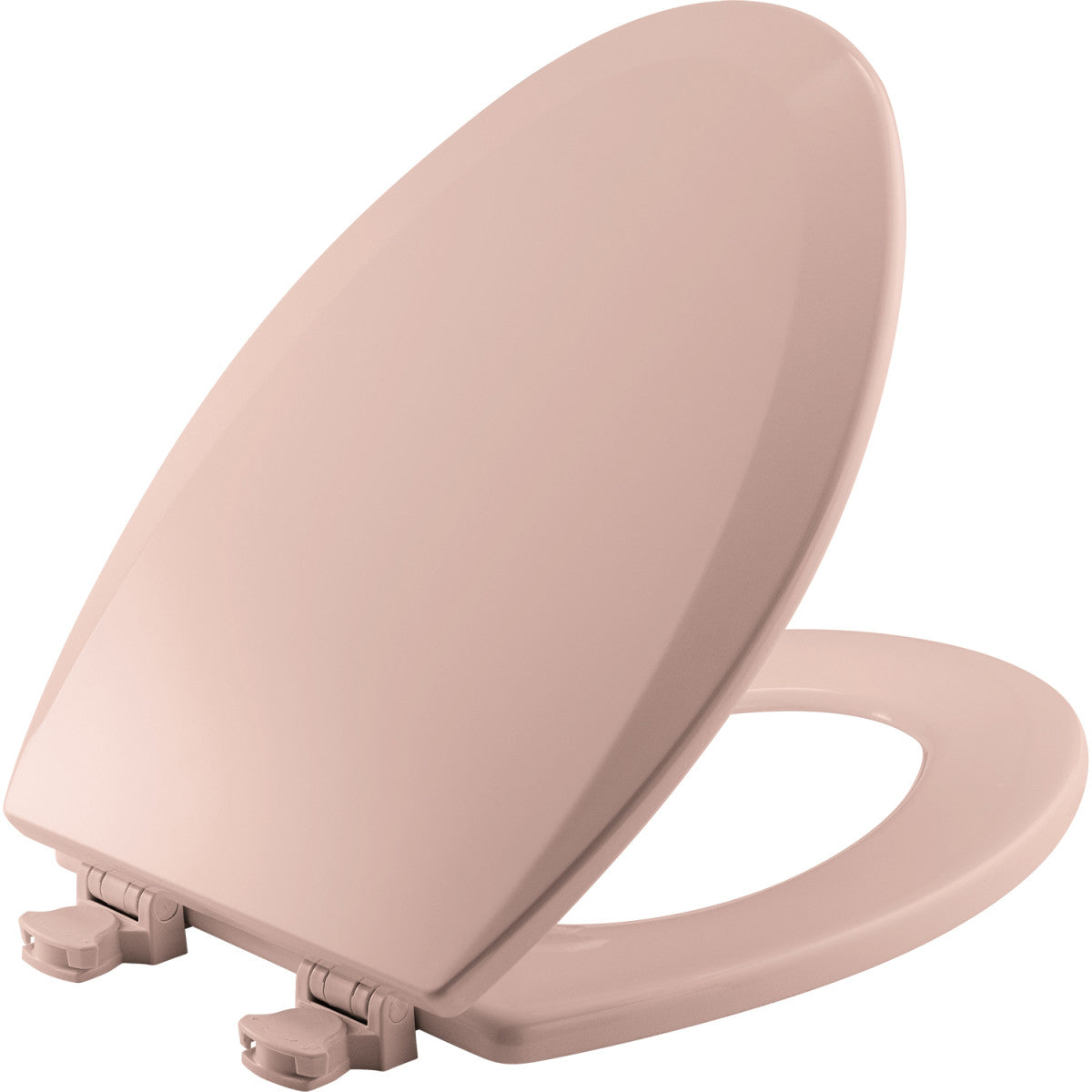 Bemis Elongated Enameled Wood Toilet Seat in Venetian Pink with Easy•Clean Hinge