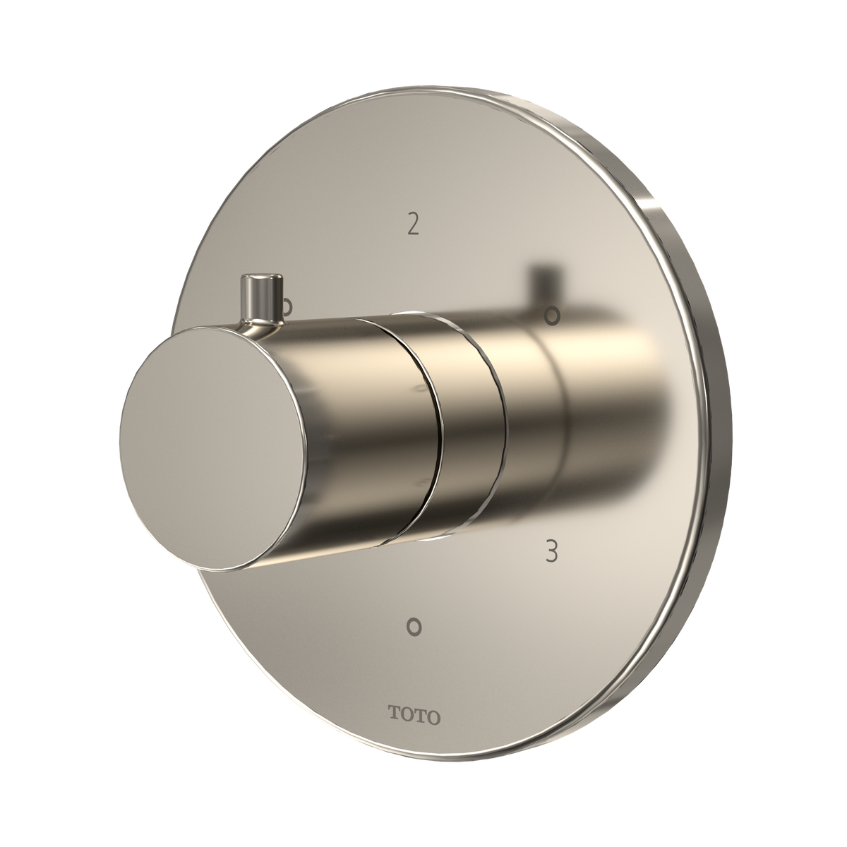 TOTO TBV01102U#PN Round Three-Way Diverter Trim With Off - Polished Nickel