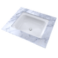 TOTO LT973G#01 Guinevere Rectangular Undermount Bathroom Sink with CEFIONTECT , Cotton White