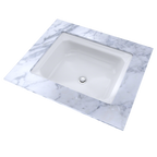 TOTO LT973G#01 Guinevere Rectangular Undermount Bathroom Sink With Cefiontect - Cotton White