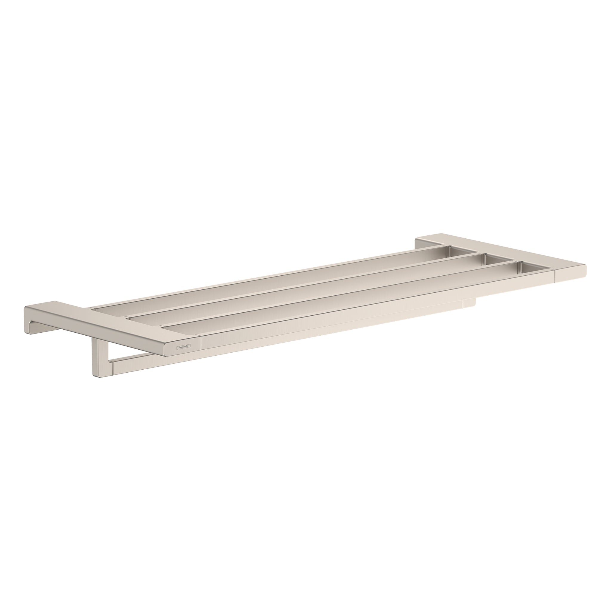 HANSGROHE 41751820 AddStoris Towel Rack with Towel Bar - Brushed Nickel