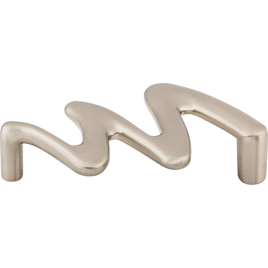 TOP KNOBS M561 Squiggly 3 3/4" Center to Center Bar Pull , Brushed Satin Nickel