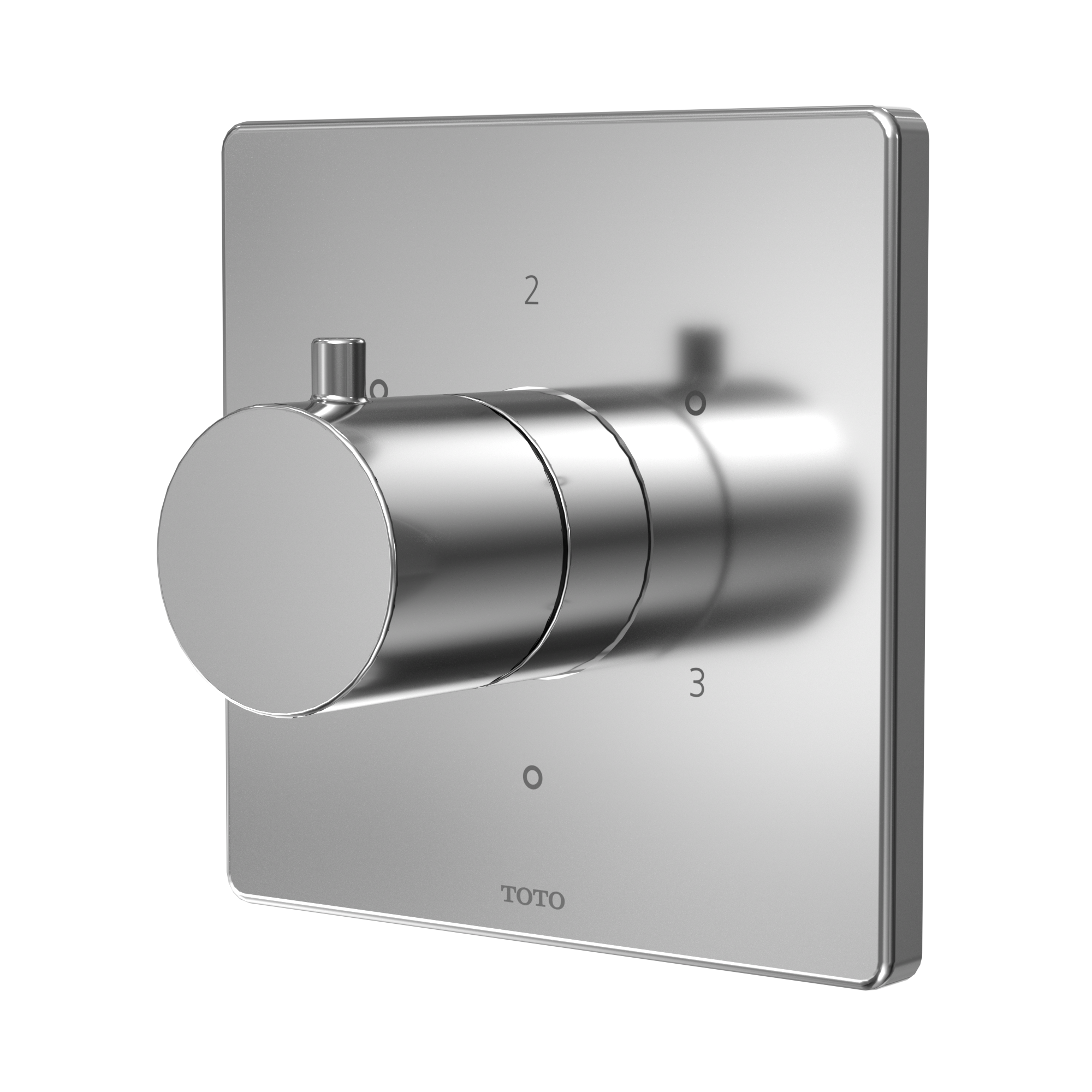 TOTO TBV02102U#CP Square Three-Way Diverter Shower Trim With Off - Polished Chrome