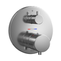 TOTO TBV01407U#CP Round Thermostatic Mixing Valve With Volume Control Shower Trim - Polished Chrome