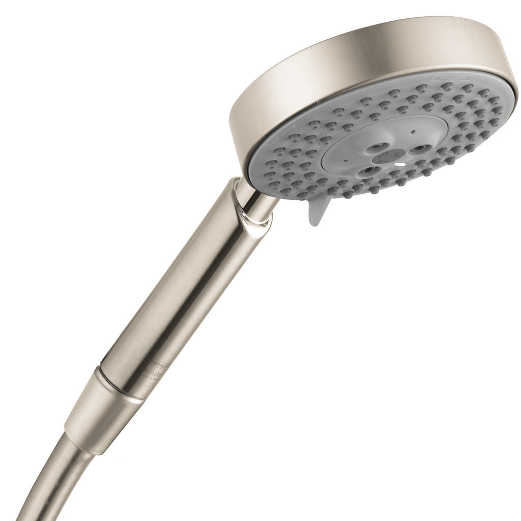 HANSGROHE 04341820 Raindance S Handshower 100 3-Jet, 2.0 GPM - Brushed Nickel