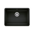 BLANCO 442929 Precis Precis SILGRANIT 25" ADA Single Bowl Undermount Kitchen Sink - Coal Black in Coal Black