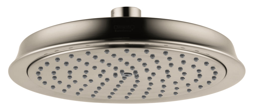 HANSGROHE 28421821 Raindance Classic Showerhead 180 1-Jet, 2.5 GPM - Brushed Nickel