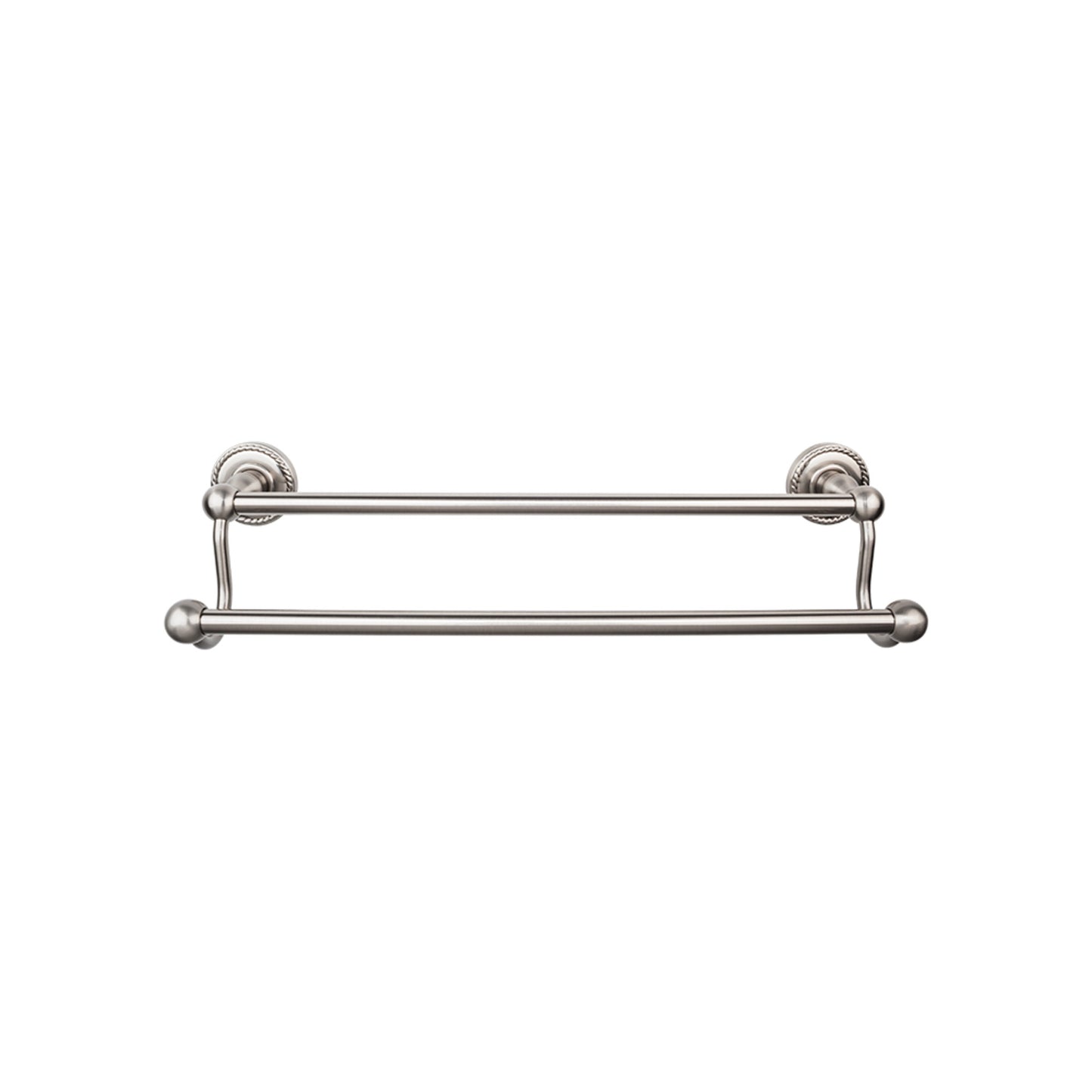 TOP KNOBS ED9BSNF TOP BATH (R) Edwardian Bath Double 26 1/2" Wall Mounted Towel Bar - Brushed Satin Nickel