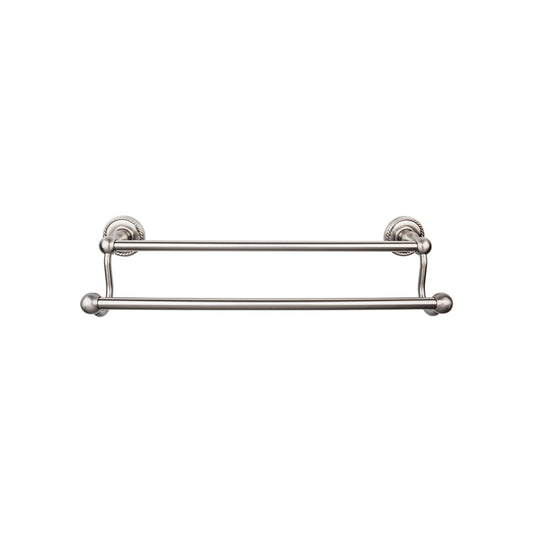 TOP KNOBS ED9BSNF TOP BATH (R) Edwardian Bath Double 26 1/2" Wall Mounted Towel Bar - Brushed Satin Nickel