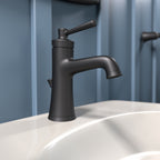 HANSGROHE 04771670 Joleena Single-Hole Faucet 100 with Pop-Up Drain, 1.2 GPM - Matte Black