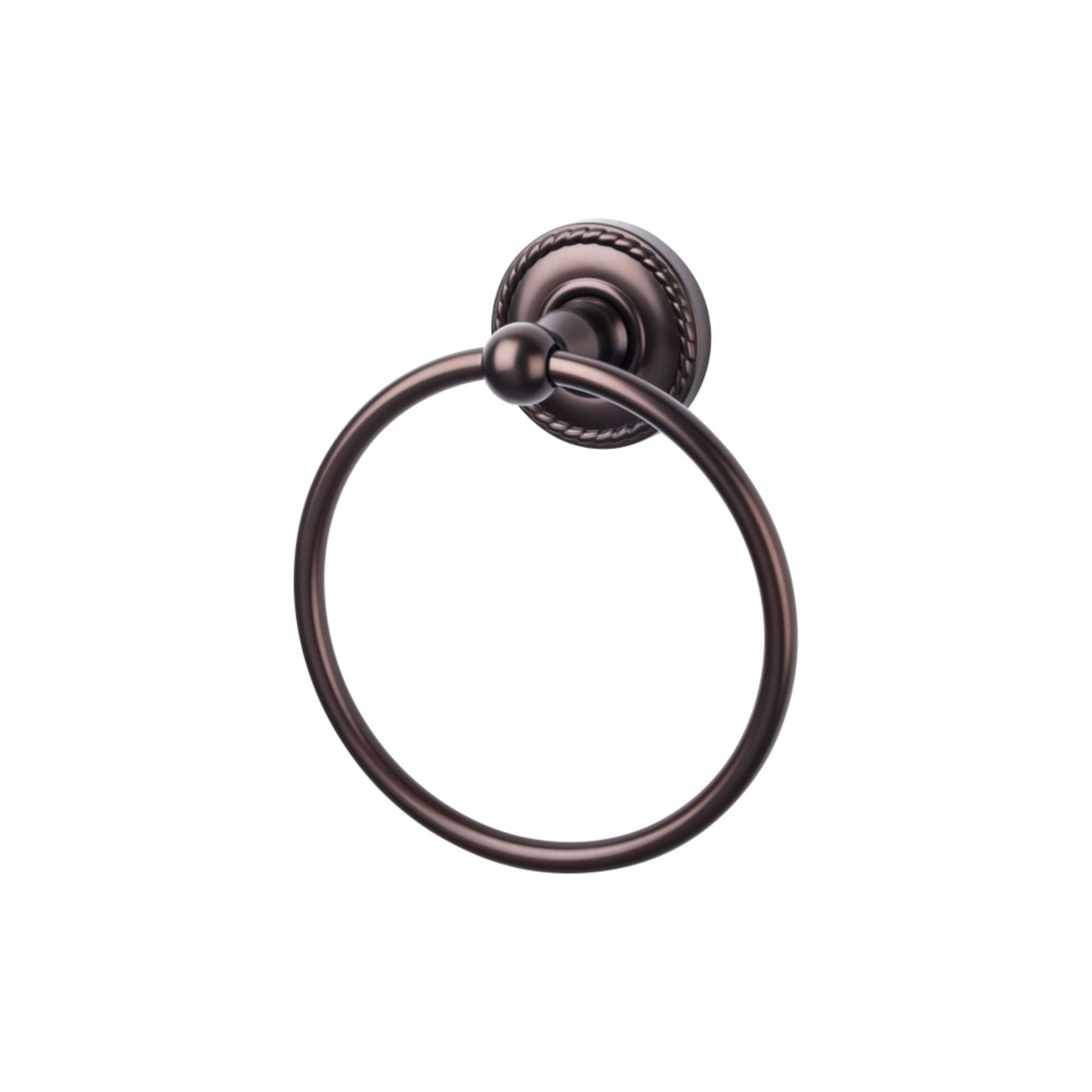 TOP KNOBS ED5ORBF TOP BATH (R) Edwardian Bath Towel Ring - Oil Rubbed Bronze