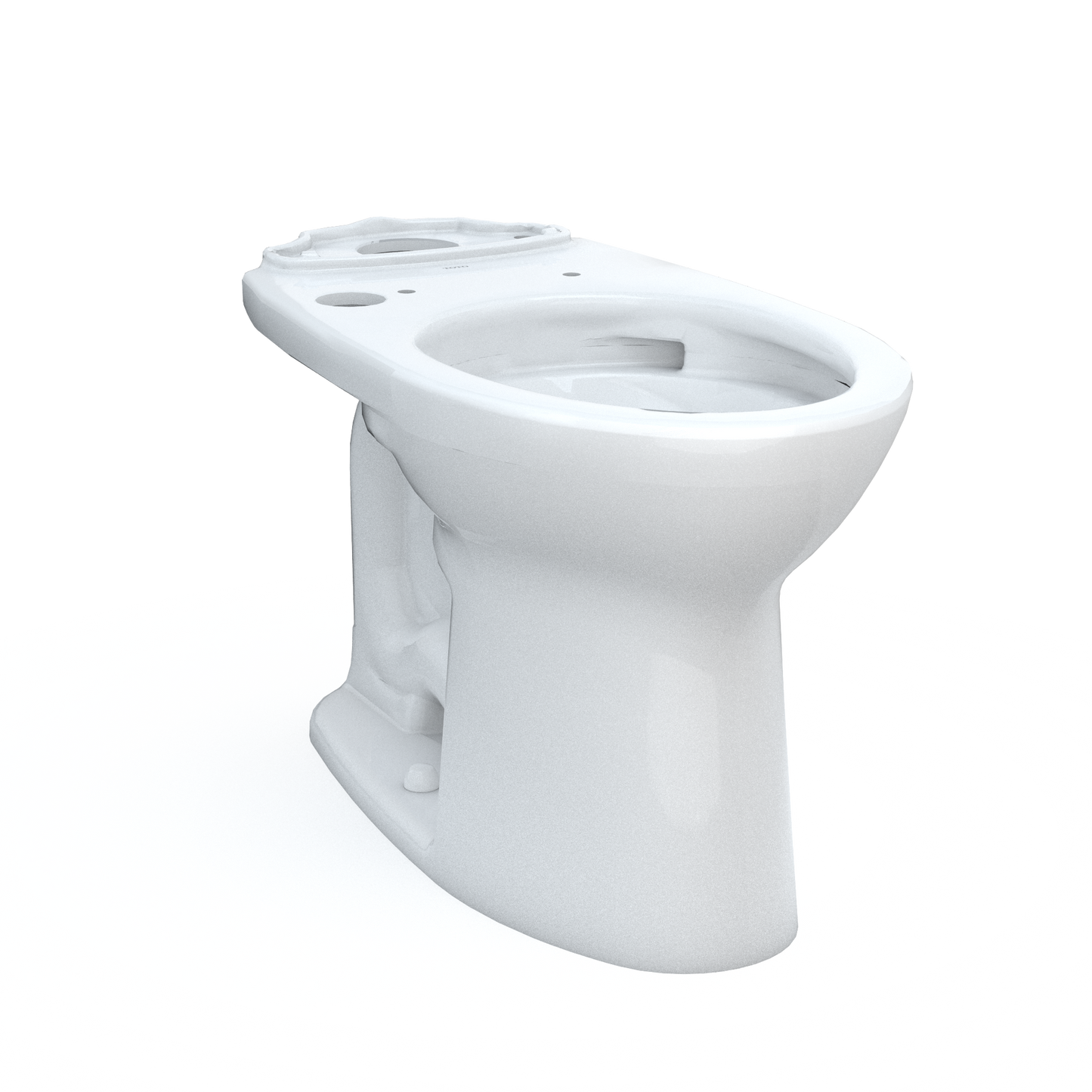 TOTO C776CEFGT40.10#01 Drake Elongated Universal Height Tornado Flush Toilet Bowl With 10 Inch Rough-In And Cefiontect - Cotton White