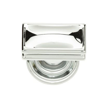 ATLAS 377-CH Campaign 1 1/2" Length Rectangle Knob - Polished Chrome