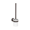 AXOR 42035340 Montreux Toilet Brush with Holder Wall-Mounted - Brushed Black Chrome