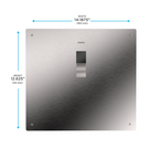 TOTO TET2UB31#SS Ecopower Touchless 1.0 Gpf High-Efficiency Concealed Toilet Flushometer Valve For Back Spud With 14 X 12 Cover Plate - Stainless Steel