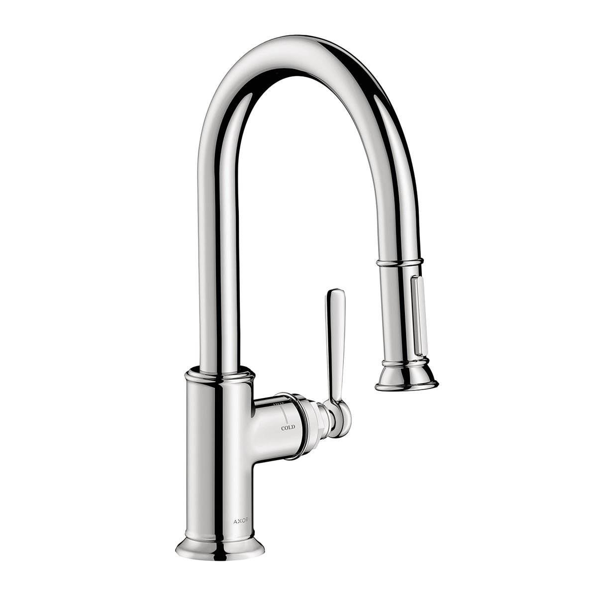 AXOR 16584001 Montreux Prep Kitchen Faucet 2-Spray Pull-Down, 1.75 GPM - Chrome