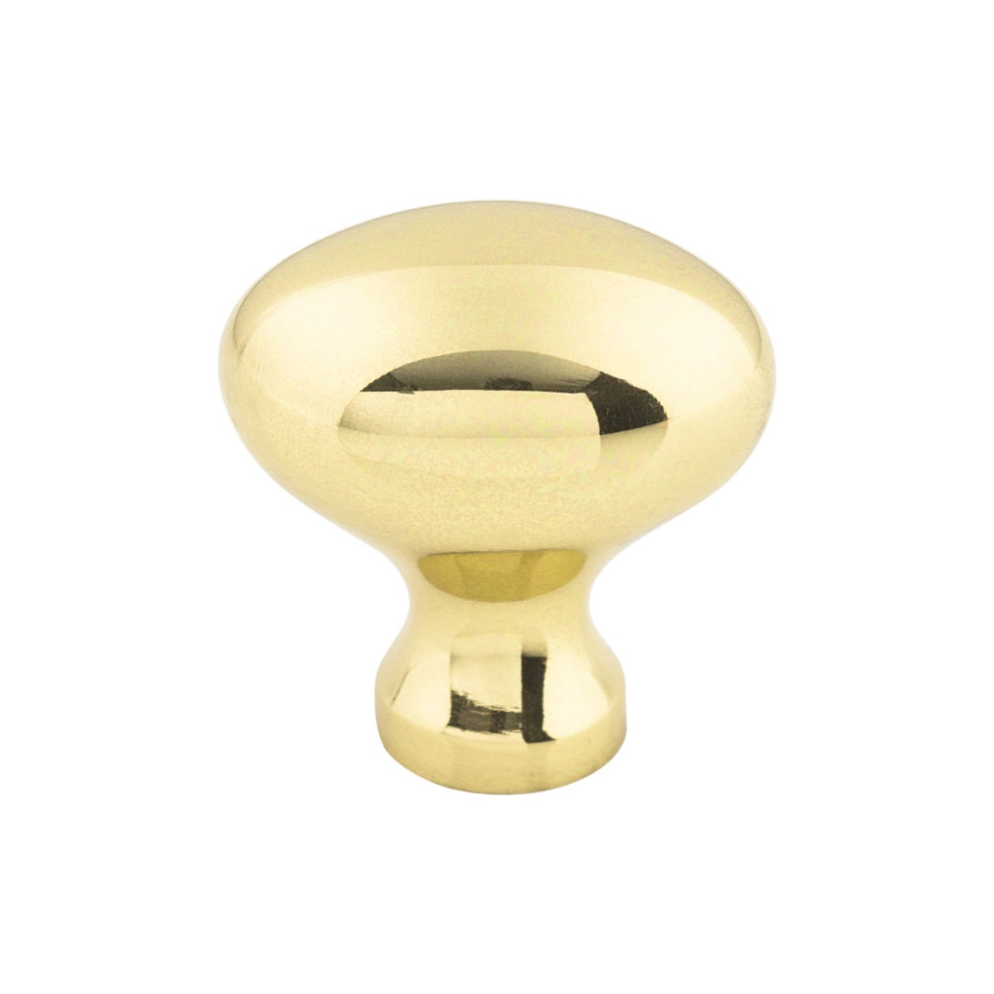 TOP KNOBS M368 Egg 1 1/4" Length Oval Knob - Polished Brass