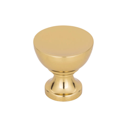 ATLAS 328-FG Shelley 1 1/4" Diameter Round Knob , French Gold