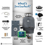 INSINKERATOR EVO SEPTIC GUARD Evolution Septic Guard Garbage Disposal, 3/4 HP
