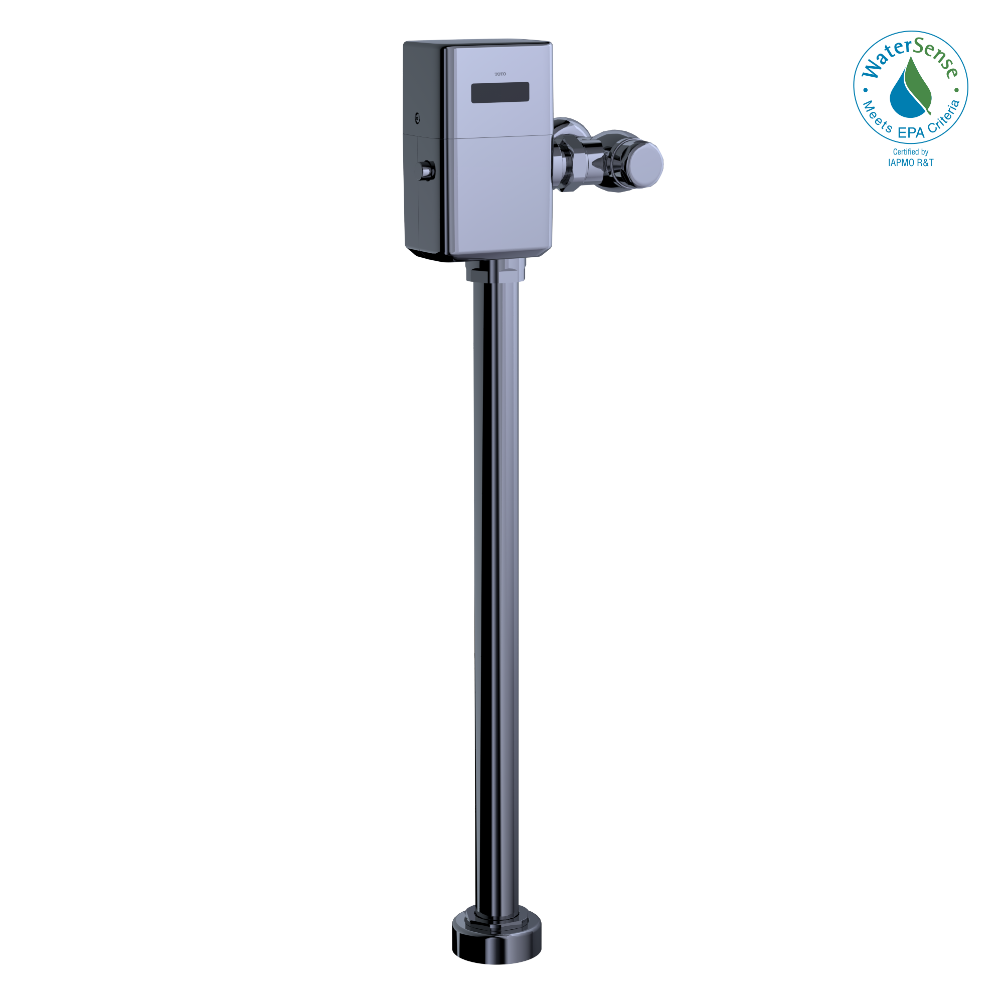 TOTO TET6UB32#CP Ecopower Touchless 1.0 Gpf High-Efficiency Toilet Flushometer Valve For Top Spud With 24 Inch Vacuum Breaker Set - Polished Chrome