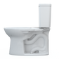 TOTO CST776CEFG#01 Drake Two-Piece Elongated 1.28 GPF Universal Height TORNADO FLUSH Toilet with CEFIONTECT , Cotton White