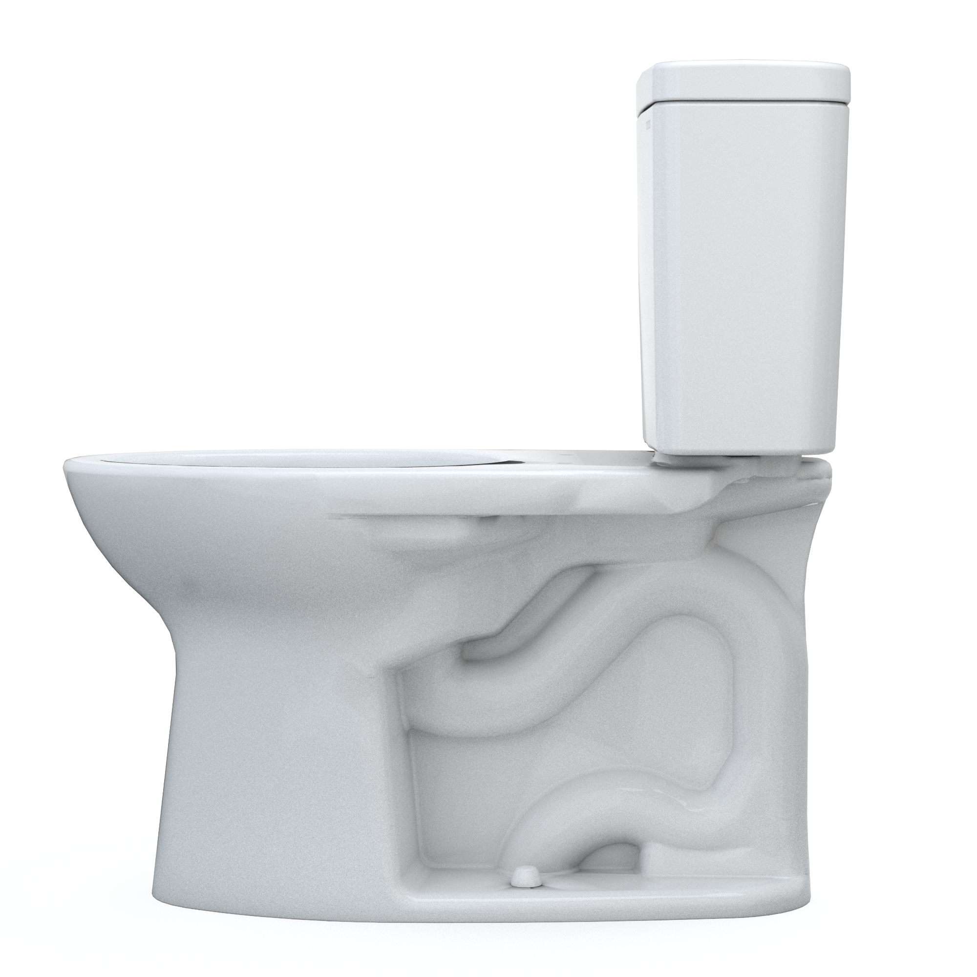TOTO CST776CSG#01 Drake Two-Piece Elongated 1.6 Gpf Tornado Flush Toilet With Cefiontect - Cotton White