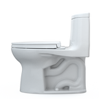 TOTO MS604124CEFG#01 Ultramax Ii One-Piece Elongated 1.28 Gpf Universal Height Toilet With Cefiontect And Ss124 Softclose Seat - Cotton White