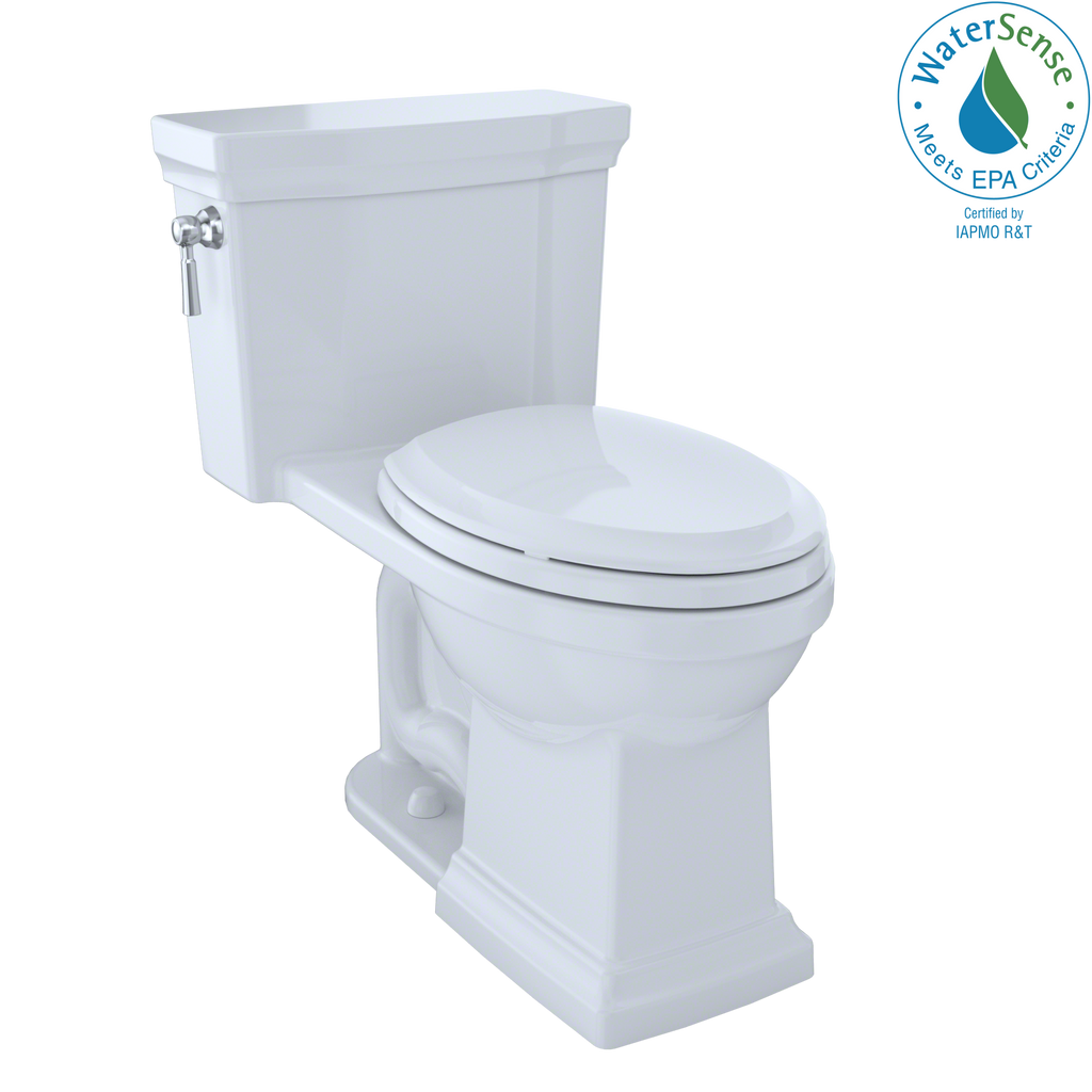 TOTO MS814224CUFG#01 Promenade Ii 1G One-Piece Elongated 1.0 Gpf Universal Height Toilet With Cefiontect - Cotton White