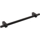 JEFFREY ALEXANDER 598-192MB Larkin Knurled Center 192 mm Center-to-Center Bar Pull - Matte Black