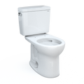 TOTO CST775CSFG#01 Drake Two-Piece Round 1.6 Gpf Universal Height Tornado Flush Toilet With Cefiontect - Cotton White