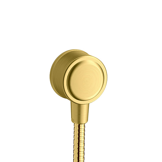 AXOR 16884251 Montreux Wall Outlet with Check Valves - Brushed Gold Optic