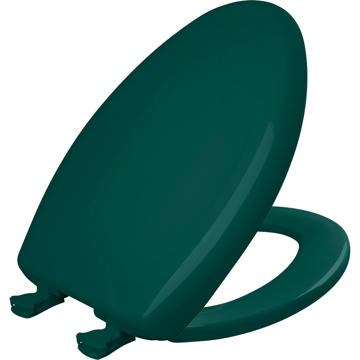 Bemis Elongated Plastic Toilet Seat in Teal with STA-TITE Seat Fastening System, Easy•Clean and  Whisper•Close Hinge