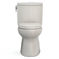 TOTO MS474124CUFG#12 Vespin II 1G Two-Piece Elongated 1.0 GPF Universal Height Toilet with CEFIONTECT and SS124 SoftClose Seat , Sedona Beige