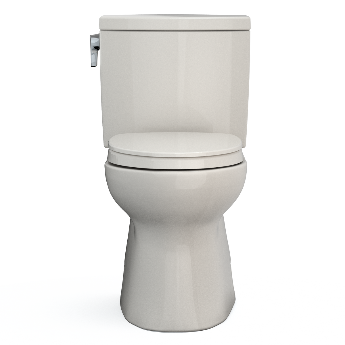 TOTO MS474124CUFG#12 Vespin Ii 1G Two-Piece Elongated 1.0 Gpf Universal Height Toilet With Cefiontect And Ss124 Softclose Seat - Sedona Beige
