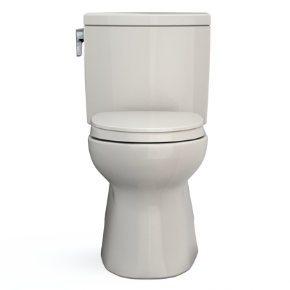 TOTO MS474124CUFG#12 Vespin Ii 1G Two-Piece Elongated 1.0 Gpf Universal Height Toilet With Cefiontect And Ss124 Softclose Seat - Sedona Beige