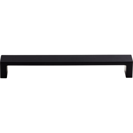 TOP KNOBS TK252BLK Modern Metro 7" Center to Center Bar Pull - Flat Black