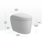 TOTO MS8341CUMFG#01 Neorest Rs Dual Flush 1.0 Or 0.8 Gpf Toilet With Integrated Bidet Seat And Ewater+ - Cotton White
