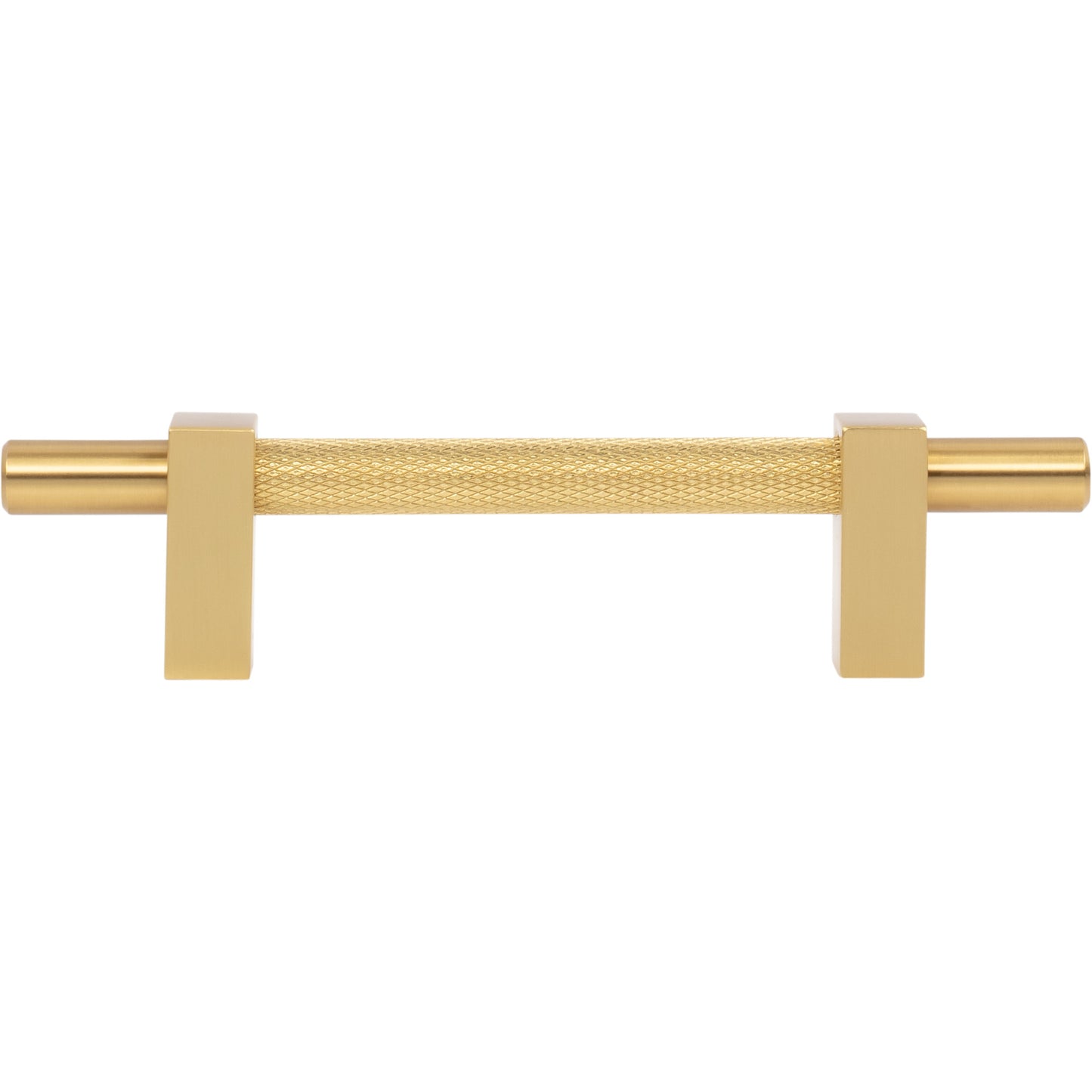 JEFFREY ALEXANDER 598-96BG Larkin Knurled Center 96 mm Center-to-Center Bar Pull - Brushed Gold