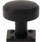 ATLAS A540-BL Benning 1 1/4" Diameter Round Knob - Matte Black