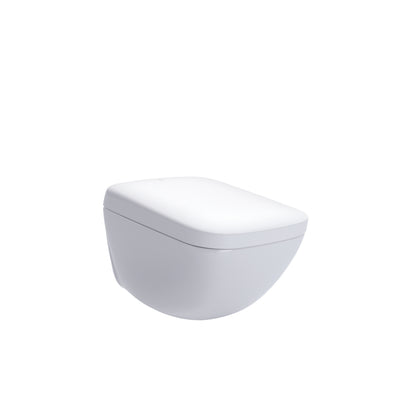 TOTO CWT9538CEMFG#01 Neorest Wx1 Dual Flush 1.2 Or 0.8 Gpf Wall-Hung Toilet With Integrated Bidet Seat And Ewater+ - Cotton White