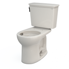 TOTO CST785CEFG#12 Drake Transitional Two-Piece Round 1.28 Gpf Universal Height Tornado Flush Toilet With Cefiontect - Sedona Beige