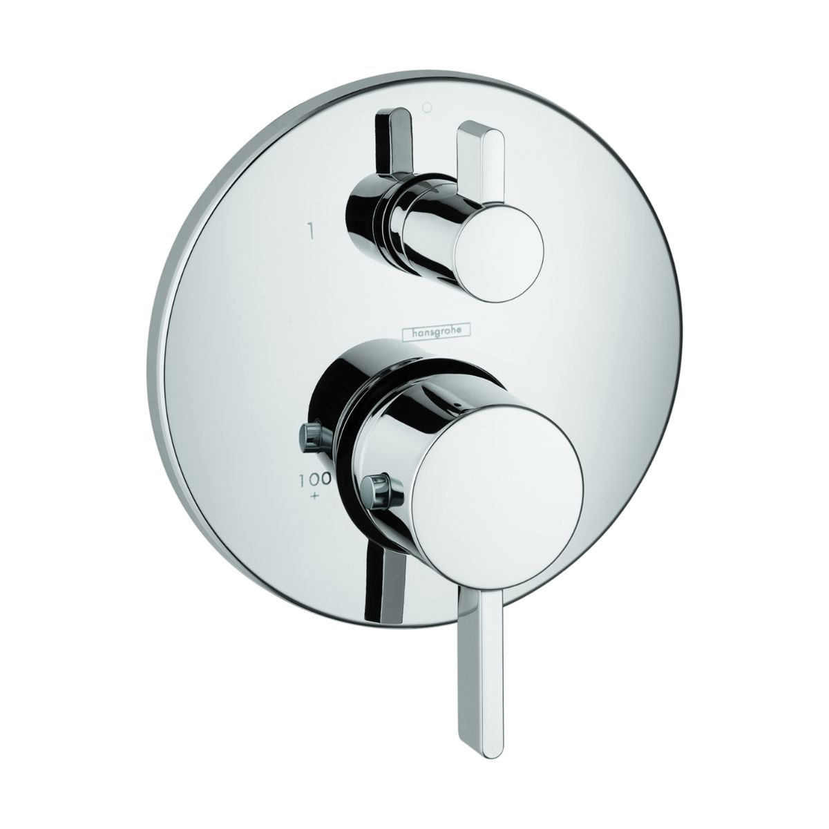 HANSGROHE 04230000 Ecostat Thermostatic Trim S with Volume Control - Chrome